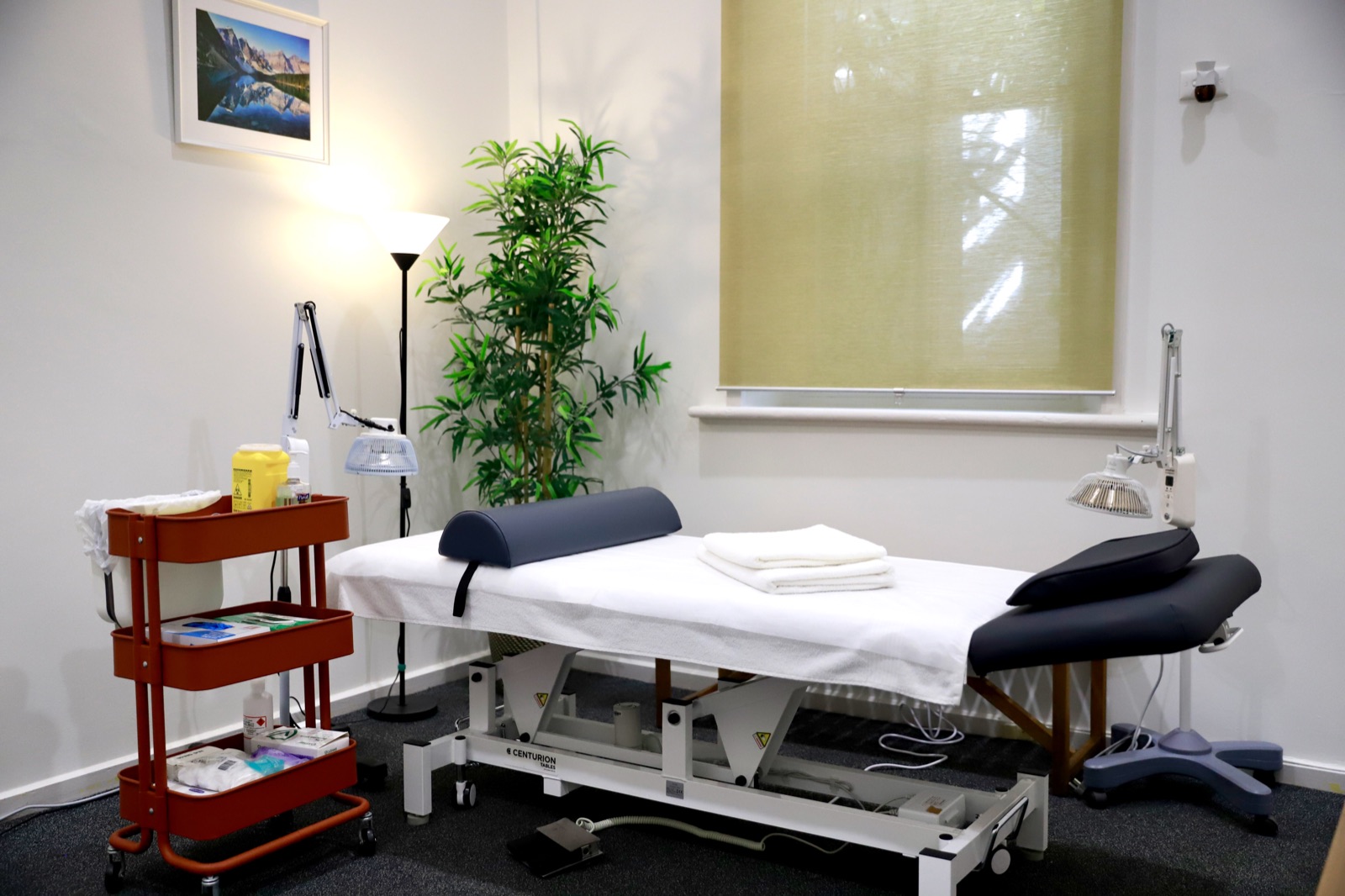 Treatment room prepared for your first acupuncture appointment